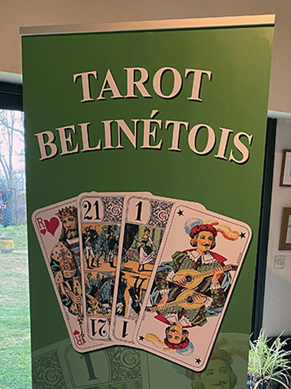 Impression numérique : Roll-up pour le Tarot belinétois