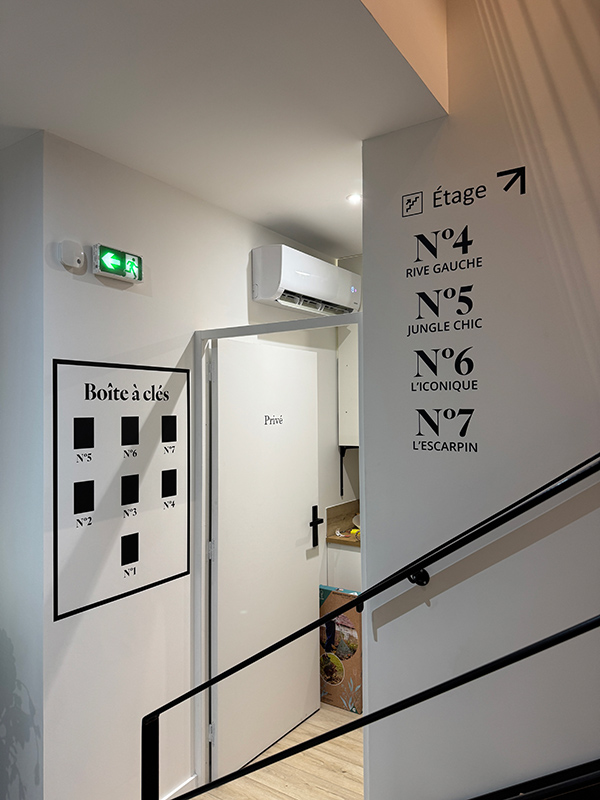 Signalétique intérieure hôtel
