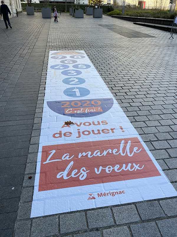 Impression numérique : Sticker au sol évènementiel