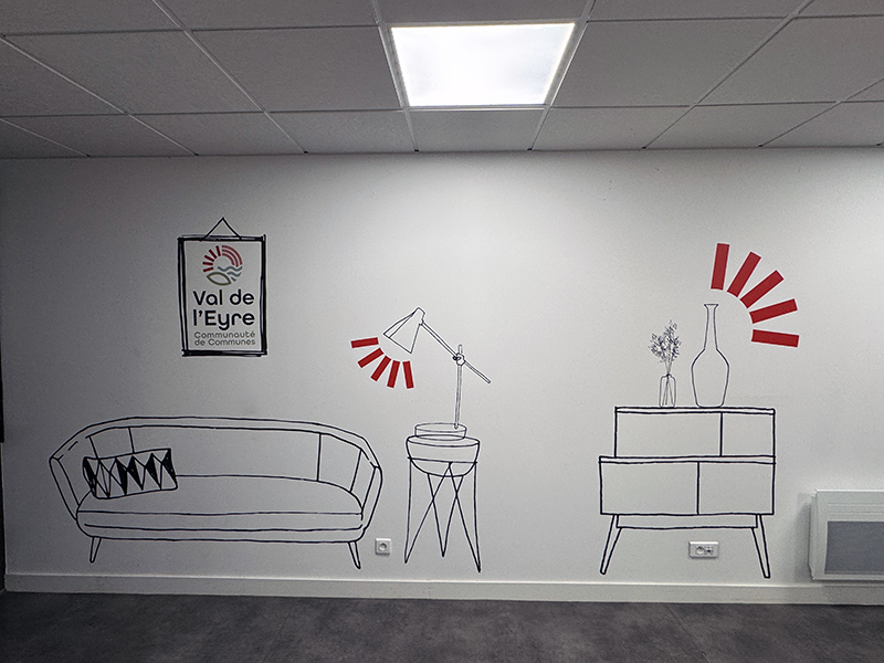 Stickers muraux décoration bureaux