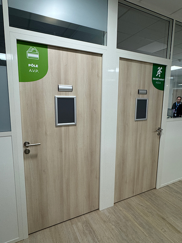 Signalétique porte de bureau