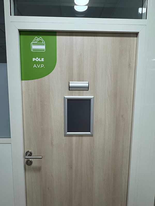 Signalétique porte de bureau